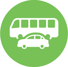 bus and car icon